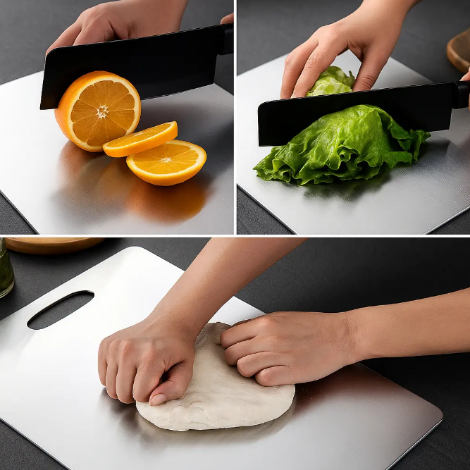 SET X3 TABLA CORTAR COCINA ACEROINOX 304