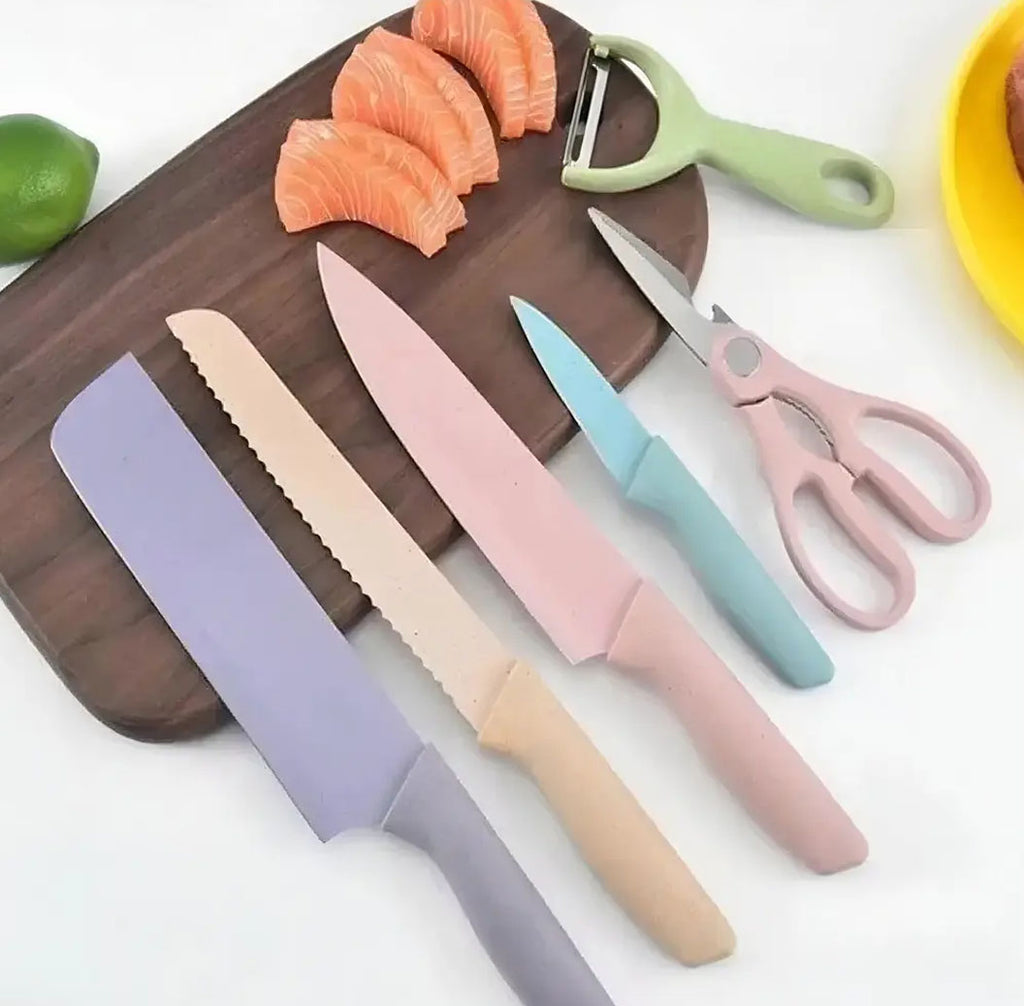Set cuchillos X6 cocina diseño moderno